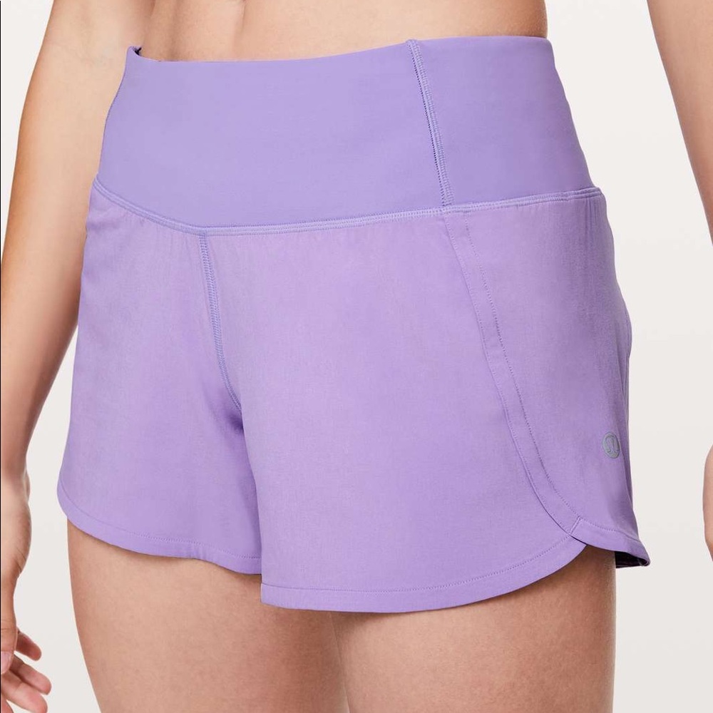 Lululemon Run Times Shorts Size 4 Enchanted Iris